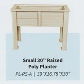 Amish-Made Poly Raised Bed Planter -  For Local Pickup ONLY at our boutique in Downingtown PA