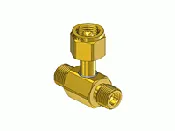 CGA 326 Brass Manifold Coupler Tee