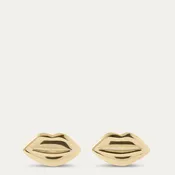 14K GOLD PLATED LUNA LIP STUD EARRING