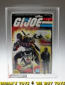 1985 Hasbro GI Joe Series 4 / 34 Back Snake Eyes with Timber Action Figure AFA 60 EX (C60 B60 F85) #19101421