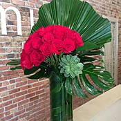 50 Premium Rich Red Roses