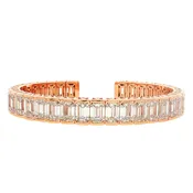14kt Rose Gold Lab Diamond Bangle