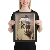 Framed Print of Actress Ada Rehan Cabinet Card Photo