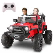 12/24V Large Electric Ride-On Truck for Kids with Parental Remote Control
