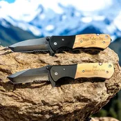 The Beast Engravable Wood Handle Knife
