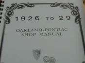 1926-1929 Oakland-Pontiac Shop Manual