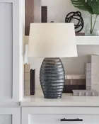 Caronick Silver Table Lamps – 2 Pc.