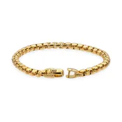 David Yurman 18K Yellow Gold 5mm Men's Box Chain Bracelet 8" inch