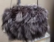 Michael Kors with blue fox purse — LaurelFurs