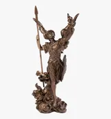 Bronze St. Uriel Statue — Old Mission Santa Barbara