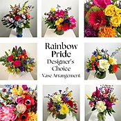 Rainbow Pride Designer's Choice Vase Arrangement