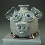 Pig Mini Bottle — Riverwood Pottery