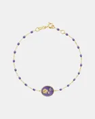 Classic Gigi Mauve Resin Rose Bracelet