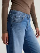 AG Jeans Adria Low-Rise Wide Leg in Headline