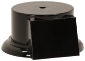 2 1/2″ Black Round Weighted Plastic Base with Face
