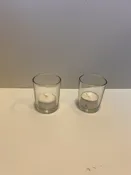 Clear Glass Votives — Milestones