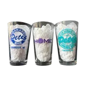 Set of 3 PGB Pub Glasses — Pete's Garage Bar