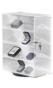 4-Shelf Rotating Pilfer-Proof Jewelry Display