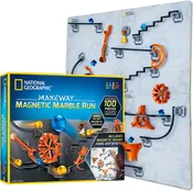 NATIONAL GEOGRAPHIC 100-Piece Makeway Magnetic Marble Run