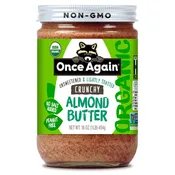 Crunchy Organic Almond Butter - Lightly Toasted