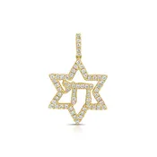 0.38ct Diamond Star Of David Pendant