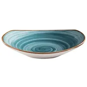 10.3 oz. Blue, Porcelain, Bowl, 8" L x 7.3" W, Corona Artisan Blue (12 Pack)