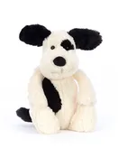 Bashful Black & Cream Puppy Stuffed Animal
