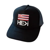 HAWAIIAN FLAG FOAM TRUCKER HAT IN BLACK