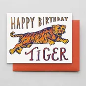 Birthday Tiger - Card