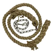 Handmade Hemp Horse Lead with Chain