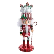 10" Hollywood Nutcrackers™ Candy and Cake Hat Nutcrackers