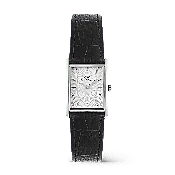 Bound Black Crocodile Guilloché Silver