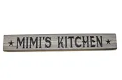 12″ Hand crafted sign that reads “Mimi’s Kitchen”