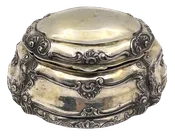 Austrian 18th or Early 19th Century Gilt Silver Box with Shell Motifs