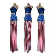 Red and White Stripe Candy Cane Stilt Covers (all vertical striped)
