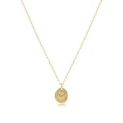 16" Necklace Gold - Inspire Love Small Gold Charm