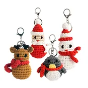 Gerson Holiday Crochet DIY Keychain Kit - sold individually