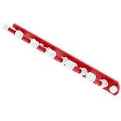 Collegiate Collection 6 Position Tie and Belt Rack Badger State Red and White Edition