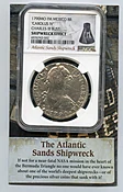 1790 Mexico 8 Reales Silver Coin Atlantic Sands Shipwreck NGC Certified - JR061