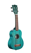 Kala KA-MRT-BLU-S Ocean Blue Watercolor Meranti Soprano Ukulele