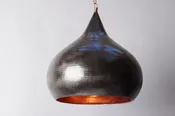 Hammered Large Copper Onion Dome Pendant Light