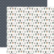 Carta Bella Coffee Shop Coffee To Go 12x12 Patterned Paper