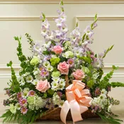 Thoughts and Prayers Fireside Basket - Pastel