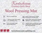 22x60 100% New Zealand Wool Pressing Mat