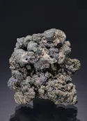 ACANTHITE ps. after ARGENTITE on PYRITE