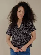 Camp Shirt in Black Lines