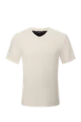 Luxury V Neck Tee - Ivory