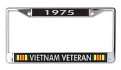 1975 Vietnam Veteran Chrome License Plate Frame