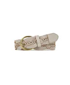 Melissa Belt - Braided Stitched — Latte