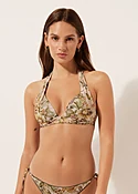 Driehoekmodel Bikinitop Voorgevormd Tropical Foliage
